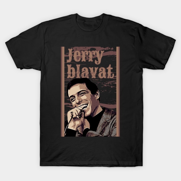 Jerry blavat // Brown Vintage T-Shirt by Degiab